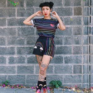 High-Waisted Dopamine Shorts